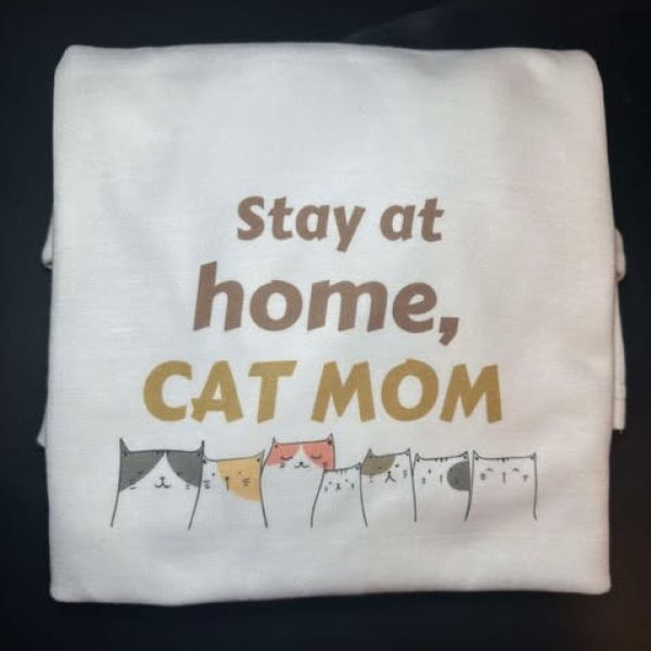 Stay At Home Cat Mom T-Shirt